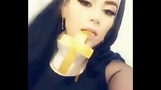 Slutty Nun gets fucked with the addition of receives a fat creampie