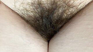 extreme close not far from vulnerable my hairy pussy huge bush 4k HD video hairy fetish